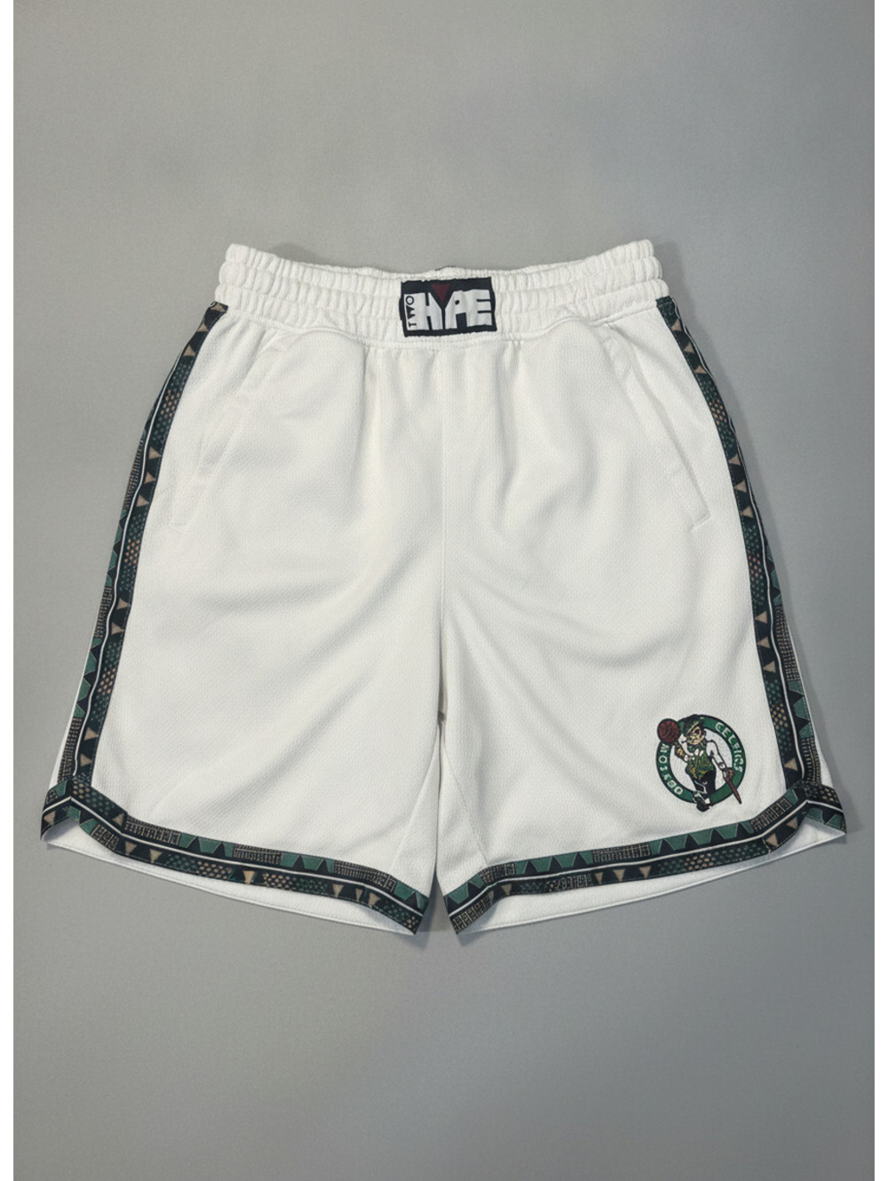 Hype Boston Celtics White NBA Basketball Shorts Sz M